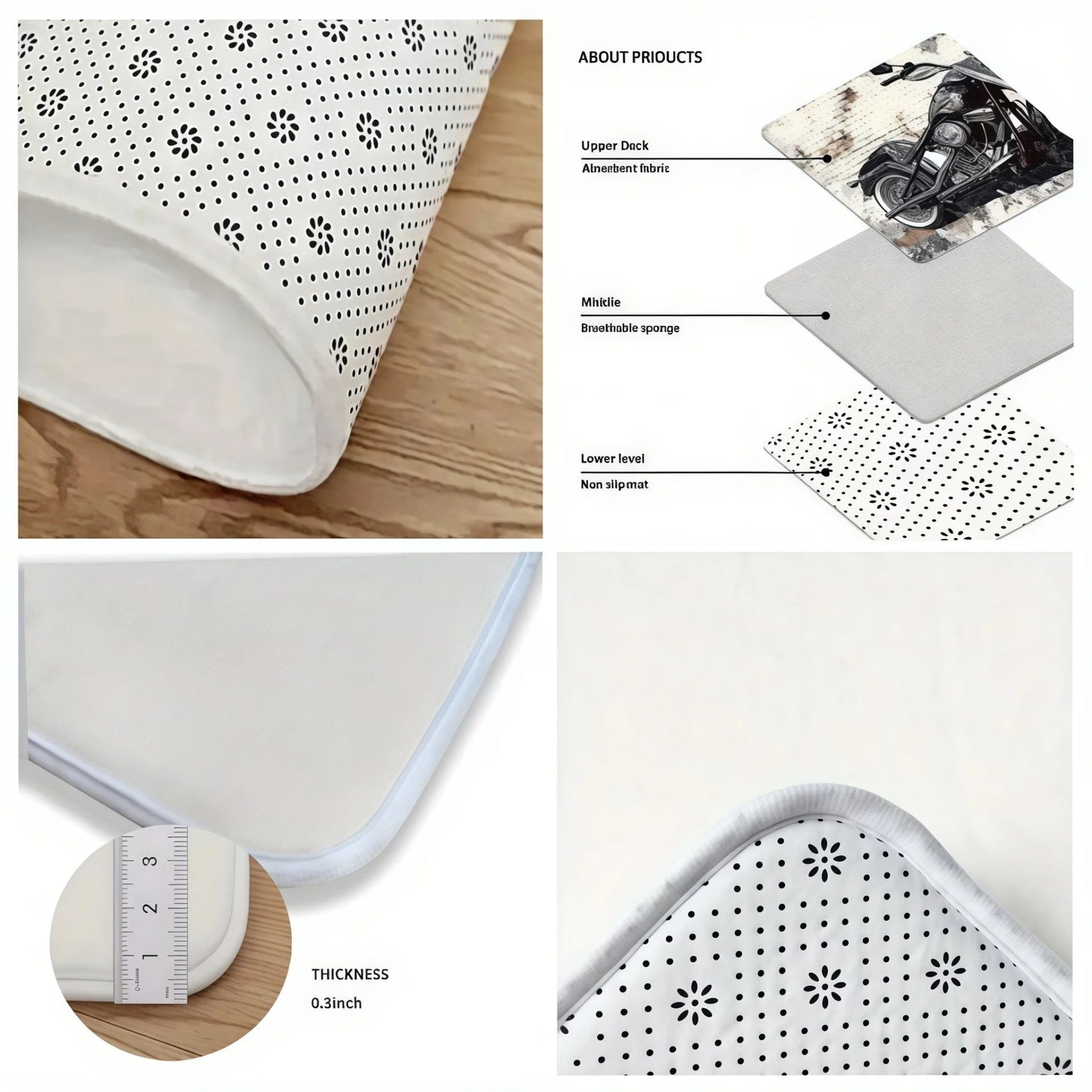 Christmas Tree Theme Rug, Soft Non-Slip Home Decor, Entrance Hall Doormat, Kitchen Two-Piece Mat Set, Bathroom Foot Mat