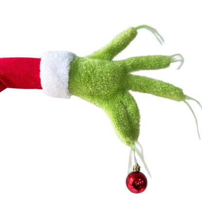 ZK30 Christmas Elf Body Tree Decor Christmas Tree Arms Elf Christmas Tree Decoration Doll Xmas Party Room Tree Decor