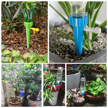 Greenhouse Garden Automatic Drip Irrigation System Self Watering Spike for Flower Plants  Adjustable Auto Water Dripper Device