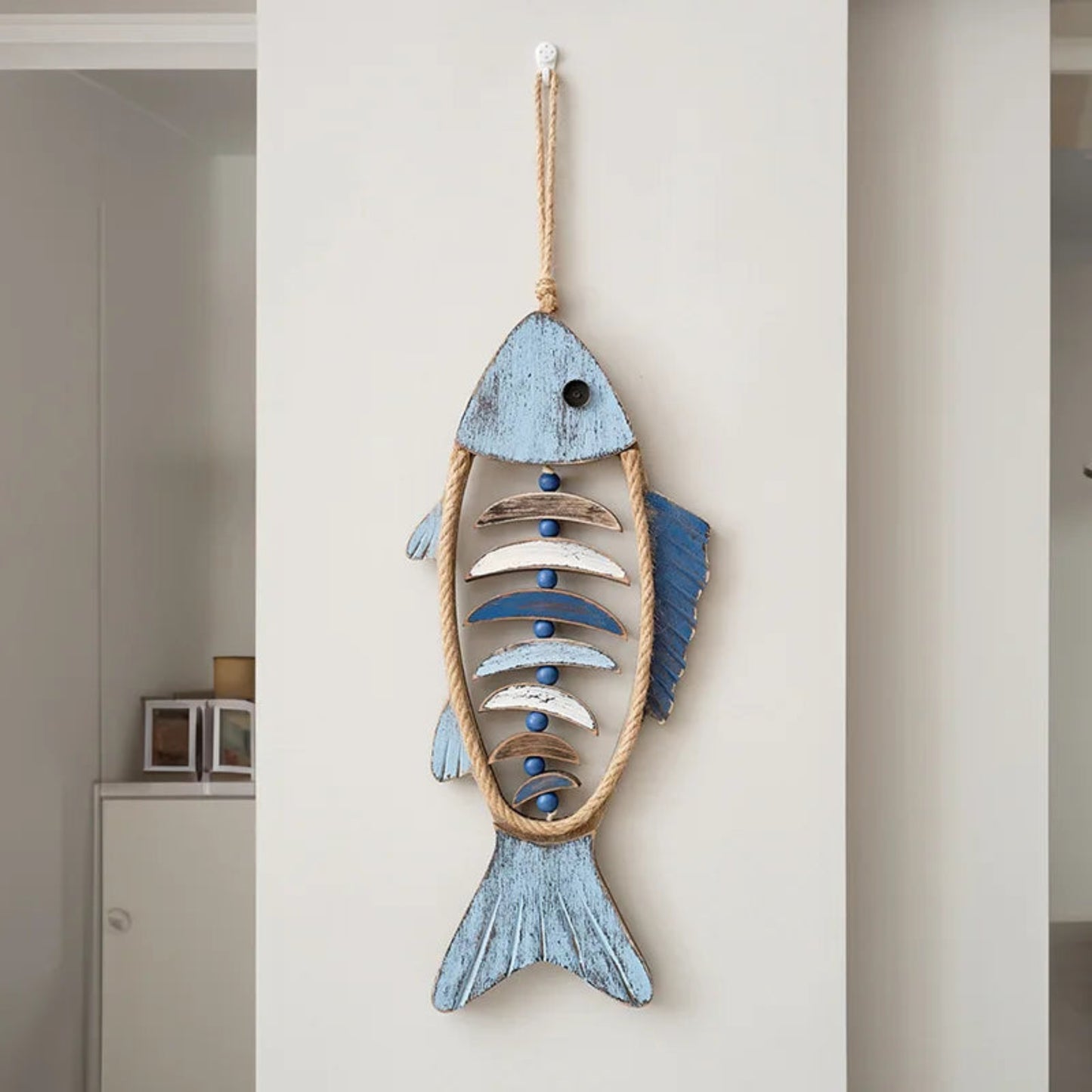Mediterranean Wall Decoration Three-dimensional Small Pendant Fish Shaped Model Room Children's Room Wall Decoration