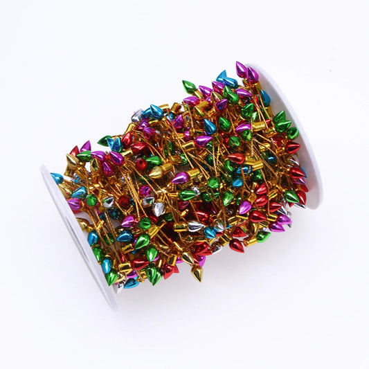 50cm Mini Colorful Christmas Fairy Lights Fake Light String Dollhouse Decor Miniature Craft Furniture Accessory Pretend Play Toy