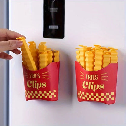 12PCS Potato Shaped Portable Kitchen Storage Food Snack Seal Bag Clips Sealer Clamp ABS Magnetic Tool Refrigerator Magnet