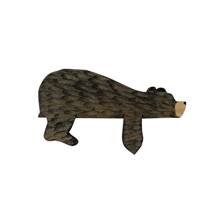 New Fun Animal Wooden Brown Bear Door Topper Decoration Door Frame Sculpture in Your Corner Creative Statue Home Art Wall Decor