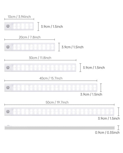 Motion Sensor Light Wireless LED Night Light USB Rechargeable Night Lamp Cabinet Wardrobe Lamp Under Backlight For Kitchen Led