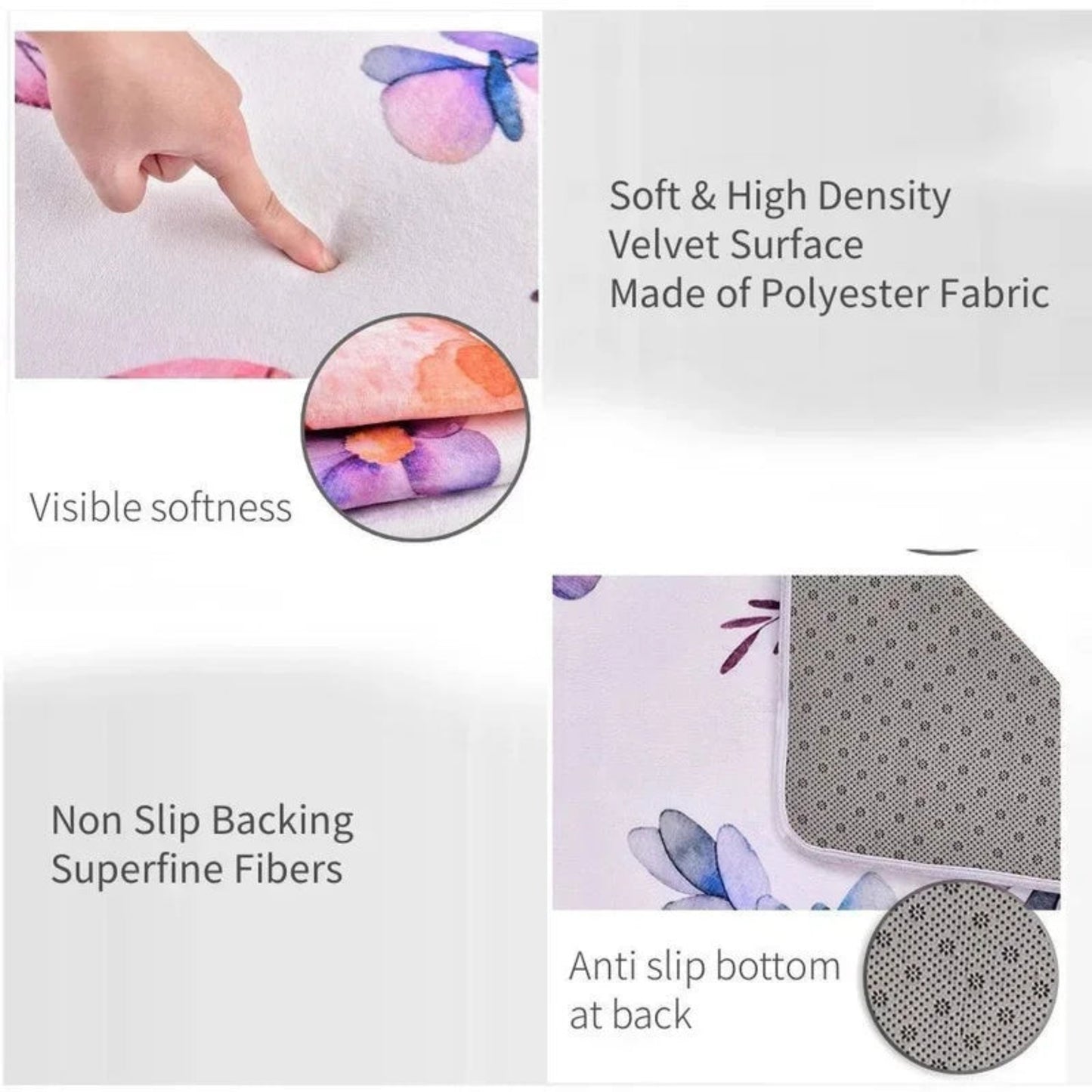 FRAMICS Farmhouse Area Rug 2x3, Rustic Cabin Lodge Deer Moose Bear Washable Rugs Non Slip, Country Wildlife Area Rug for Kitchen