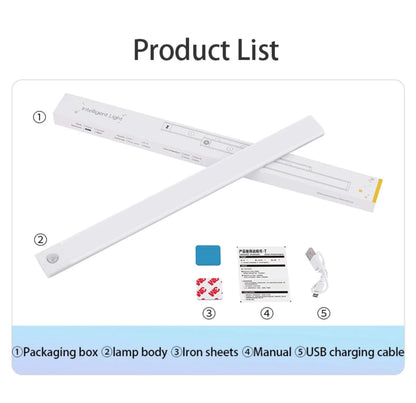 Motion Sensor Light Wireless LED Night Light USB Rechargeable Night Lamp Cabinet Wardrobe Lamp Under Backlight For Kitchen Led
