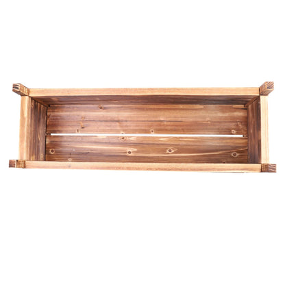 Raised Garden Bed Flower or Vegetable Planter  Plant Box for Garden, Yard Wood Box for Planting