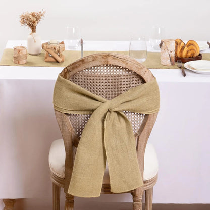 Burlap Table Runner Rustic Jute Boho Table Runner for Farmhouse Coffee Table Spring Wedding Baby Shower