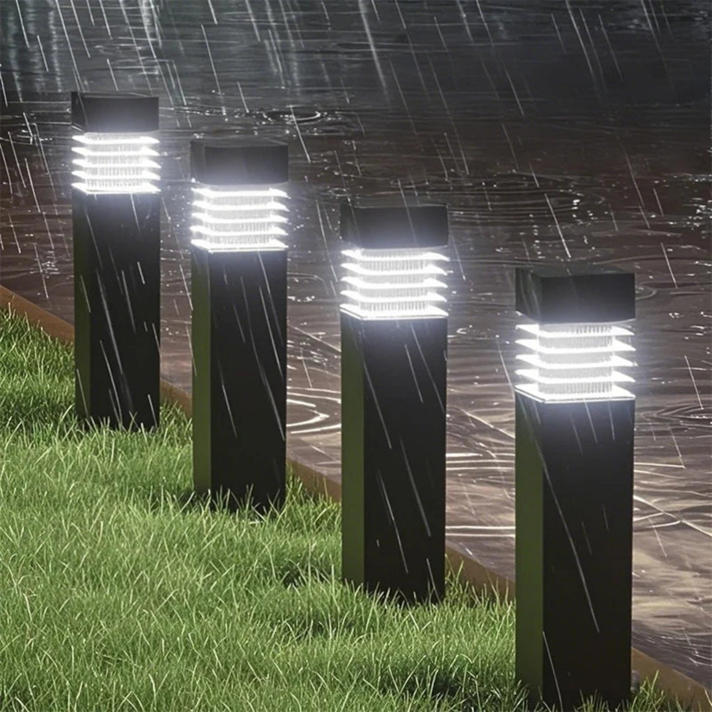 Night Decorative LED Garden Lights Solar Power Outdoor  Waterproof Lawn Pathway Patio Decor Solar Lamp