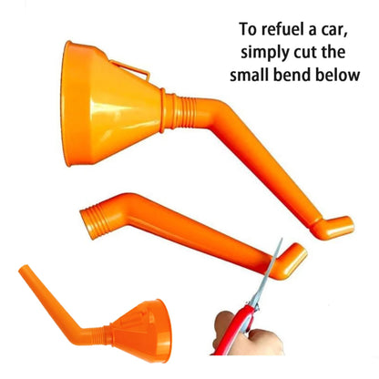 RV Long Stem Funnel Oil Fuel Filling Tools Anti-splash Plastic Funnel Auto Moto Refueling Tools for Camper Motorhome Accessories
