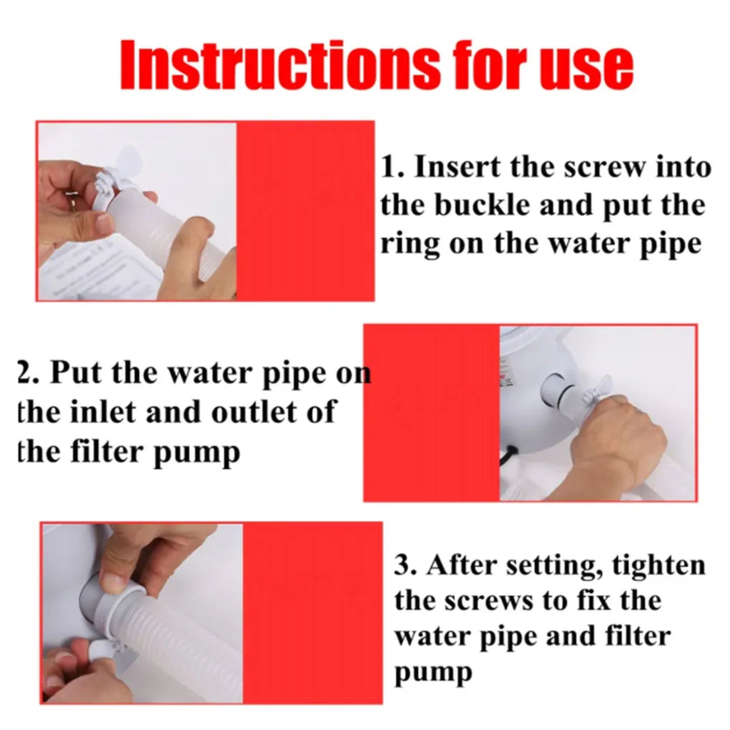 Pool Filter Pump 300 GPH Paddling Pool Electric Water Pump With 2 Pool Filter Cartridge Pool Pumps Ground Small Pool Filter Pump