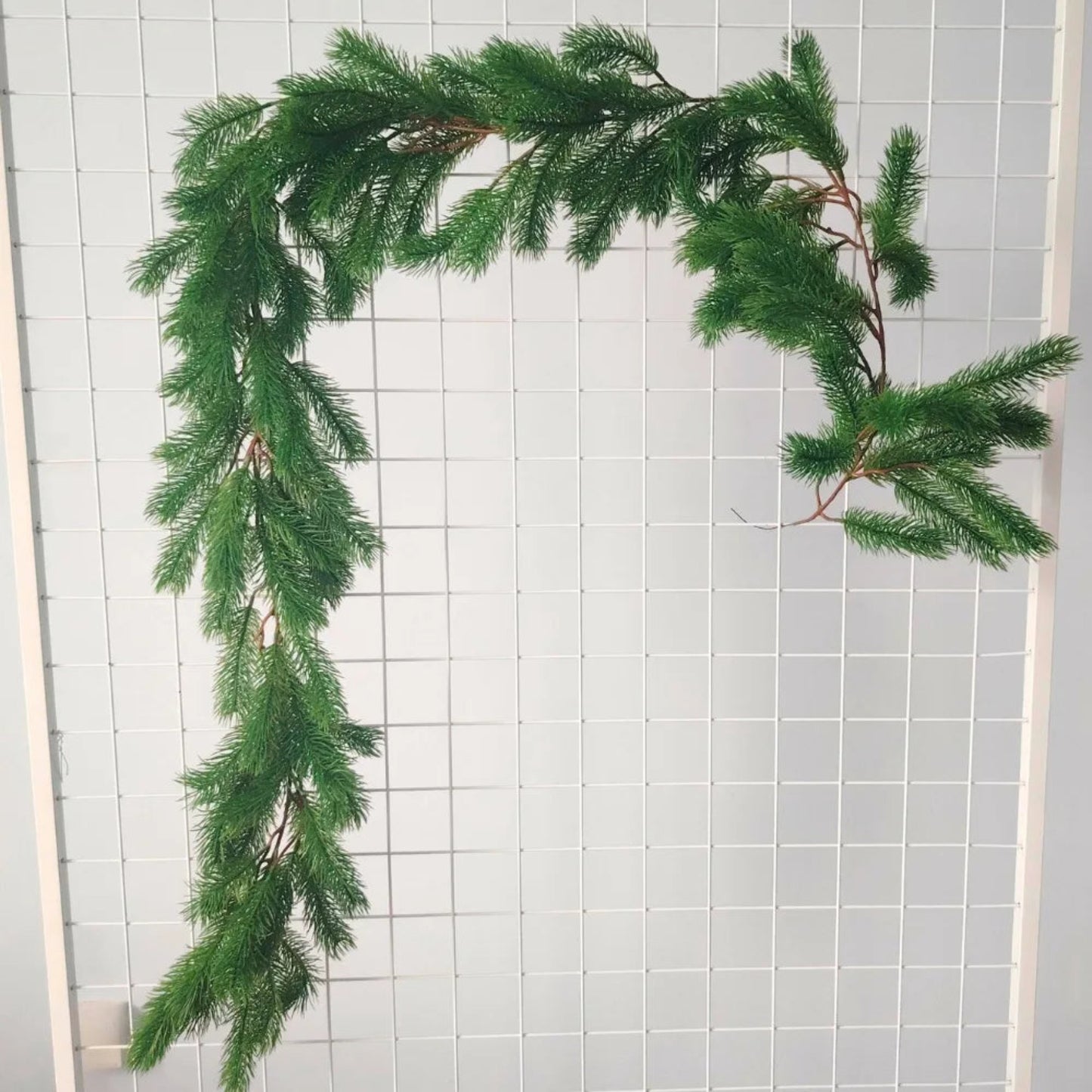 6FT Party Joyful Seasonal Faux Christmas Wreath With Pine Needle Cypress Flower Vines For Holiday Winter Interior Decoration